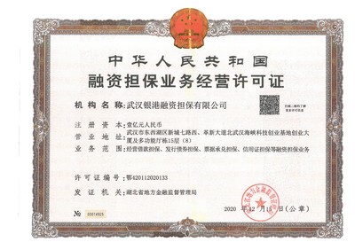 關(guān)于換發(fā)《融資擔(dān)保業(yè)務(wù)經(jīng)營許可證》的公告